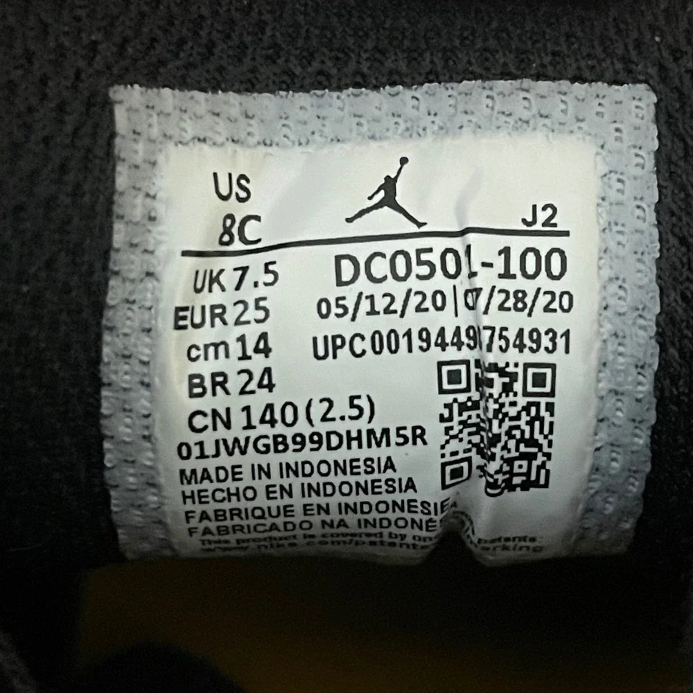 Jordan 1 Mid Dia‎ de los Muertos Familia Fuchsia Gold DC0501-100 Toddler Size 8C
